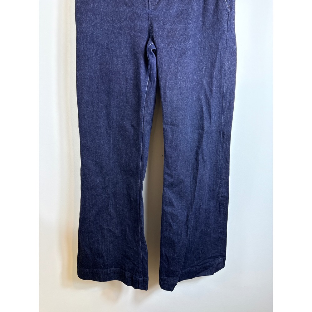 Lauren Jeans Co. Ralph Lauren Dark Blue Wash‎ Denim Wide Leg Jeans Women Size 8 - Picture 3 of 5